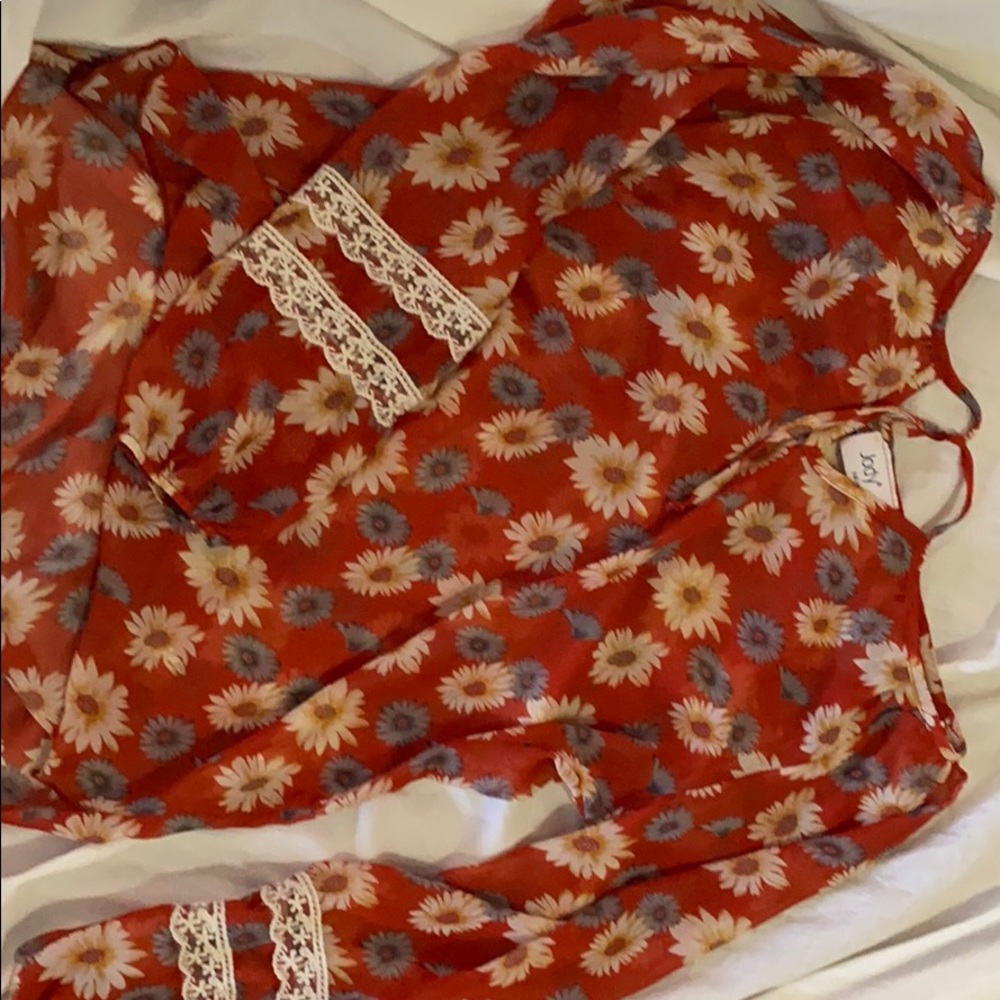 Flowy flower girl top